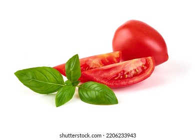 Plum Tomatoes, Roma Tomatoes, Isolated On White Background