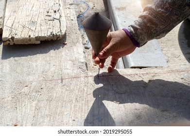 Plumb Level Measurement Construction Site Stock Photo 2019295055 ...