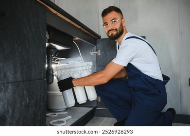 plumber change the water filter.