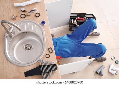 Kitchen Sink Install Hd Stock Images Shutterstock