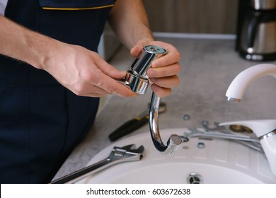 Fixing Faucet Stock Photos Images Photography Shutterstock