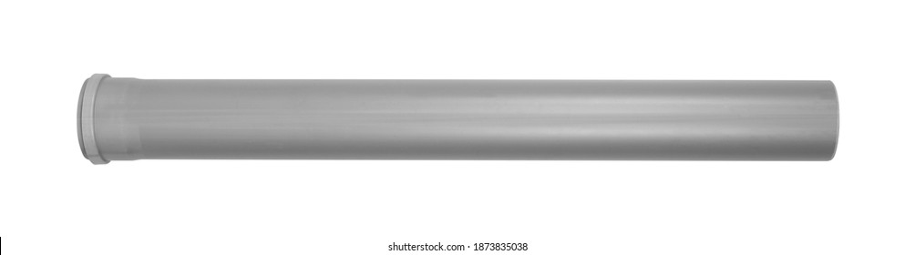 Plumbing And Sewerage - 100mm PVC Pipe Sewerage System Isolated On A White Background