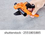 Plumbing tool for PVC plastic pipe, water tube tubing cutter scissor knife cut ratchet.