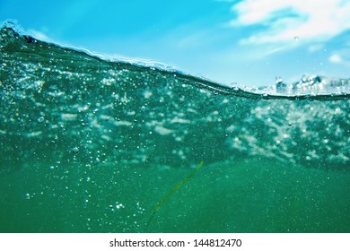 Plunge Underwater In The Baltic Sea