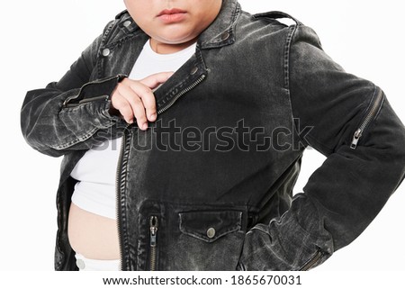 Plus size jacket apparel mockup women's fashion