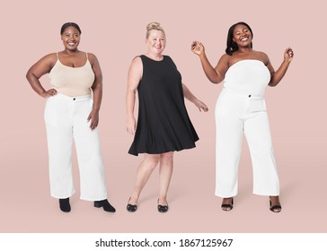 Plus Size Model Clothing Apparel Mockup Stock Photo 1867125967 ...