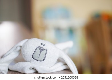 A Plush Dog Toy On Table