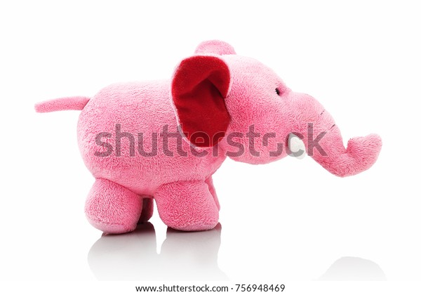 small pink elephant stuffed animal