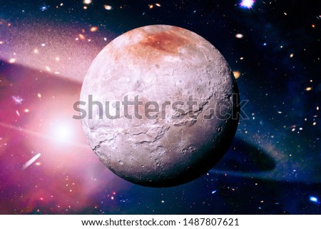 Pluto. Dwarf planet of the solar system. The elements of this image furnished by NASA.