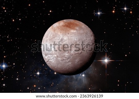 Pluto. Dwarf planet of the solar system. The elements of this image furnished by NASA.