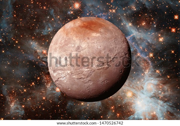 Pluto Dwarf Planet Solar System Elements Stock Photo Edit