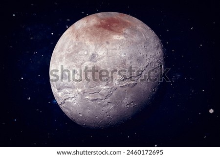 Pluto. Gorgeous planet of the solar system. The elements of this image furnished by NASA.