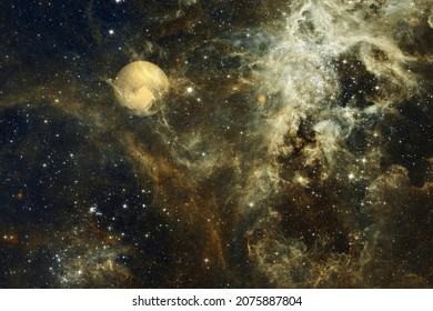 Pluto. Solar system. Cosmos art. Elements of this image furnished by NASA. - Powered by Shutterstock