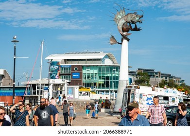 Plymouth, Devon, UK - August 3rd 2019: National Marine Aquarium, Plymouth, UK