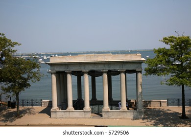 Plymouth Rock Monument In Plymouth, Massachusetts