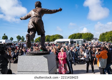 Plymouth UK, 7 October 2022, Unveiling Of Statue Jack Leslie - Plymouth Argyle Footballer And Honorary England International