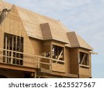 plywood roof and wall sheathing on a residential construction project