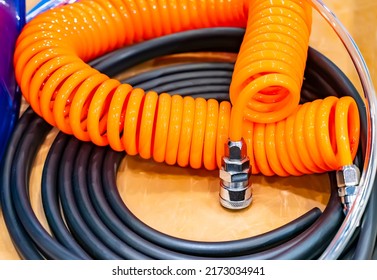 Pneumatic Hose Supplying Compressed Air From A Tractor