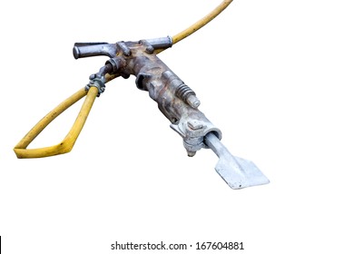 Pneumatic Jack Hammer Isolated On White Background