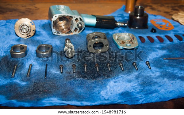 Pneumatic tools on the\
table