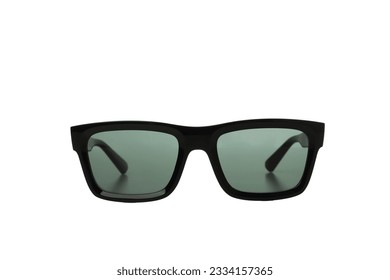 PNG, black sunglasses, isolated on white background