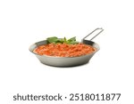 PNG, Bolognese sauce in frying pan, isolated on white background