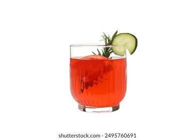 PNG, Grapefruit cocktail in glass, isolated on white background