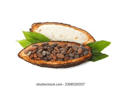 PNG, ingredient for making chocolate - cocoa, isolated on white background