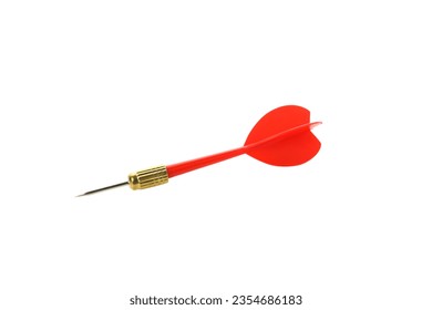 PNG, red dart for darts isolated on white background