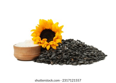 PNG, Sunflower seeds, isolated on white background