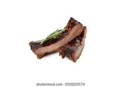 PNG, Tasty BBQ meat isolated on white background