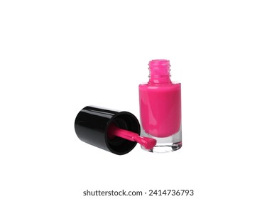 PNG,pink nail polish, isolated on white background