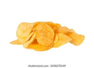 PNG,Potato chips, isolated on white background