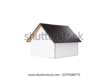 PNG,toy wooden house, isolated on white background