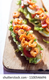 Po Boy Sandwich With Prawns 