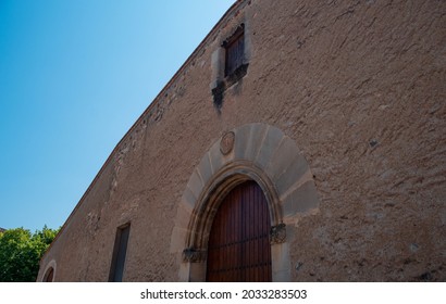 Poblet, Tarragona, Spain; August 22, 2021: Poblet Monastery  Is A Cistercian Monastery, Founded In 1151, Located At The Foot Of The Prades Mountains, In The Region Of Conca De Barberà.