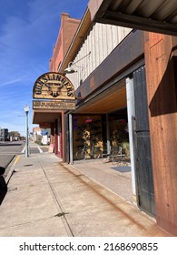 Pocatello, Idaho: November 3, 2021:  A Gun Store In The Town Of Pocatello, Idaho.  The Right To Own Firearms Is Protected By The Second Amendment To The United States Constitution.  