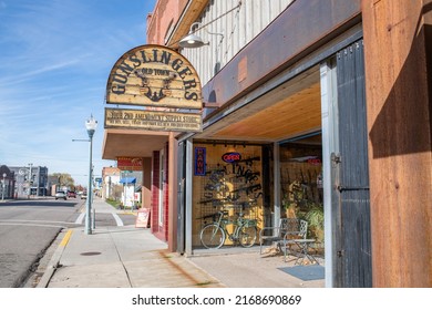 Pocatello, Idaho: November 3, 2021:  A Gun Store In The Town Of Pocatello, Idaho.  The Right To Own Firearms Is Protected By The Second Amendment To The United States Constitution.  