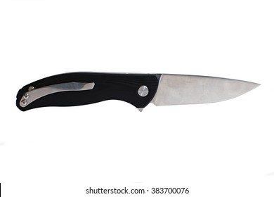 Pocket Knife Isolated On A White Background