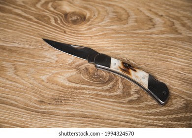 Pocket Knife On The Table