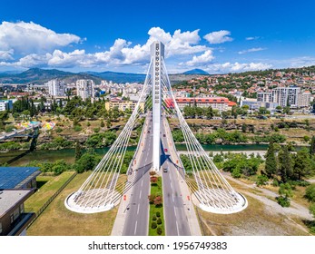 Podgorica Milenium Bridge In Montenegro