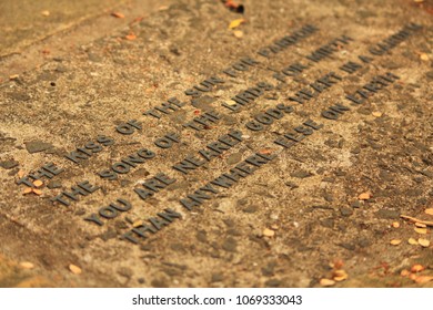poem on a stone