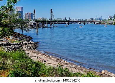 Poet's Beach Portland Oregon USA On The Willamette River