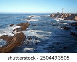 Point Arena Light, built 1869, Mendocino South Coast, California, USA