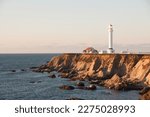 Point Arena lighthouse and coastline