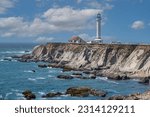 Point Arena Lighthouse a northern California landmark.
