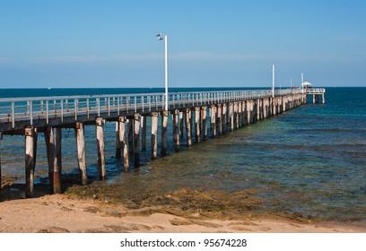 Point Lonsdale pier in Victoria, Australia.