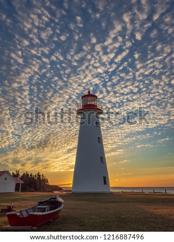 Point Prim Lighthouse during sunrise Stock foto © 