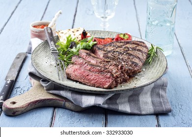 Point Steak On Plate