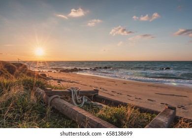 Point of view from the beach